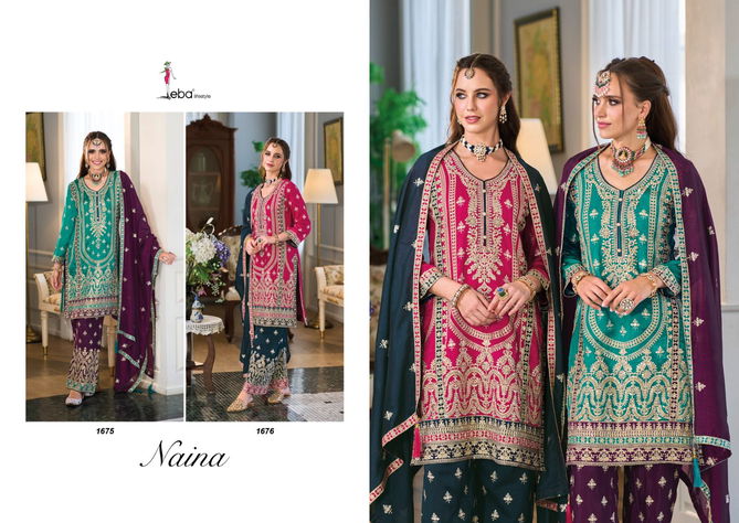 Naina By Eba Premium Silk Heavy Readymade Suits Wholesale Market In Surat